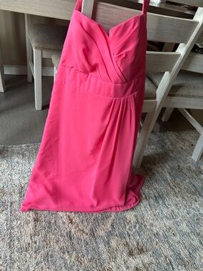 Strapless Sweetheart Pink Maxi Dress